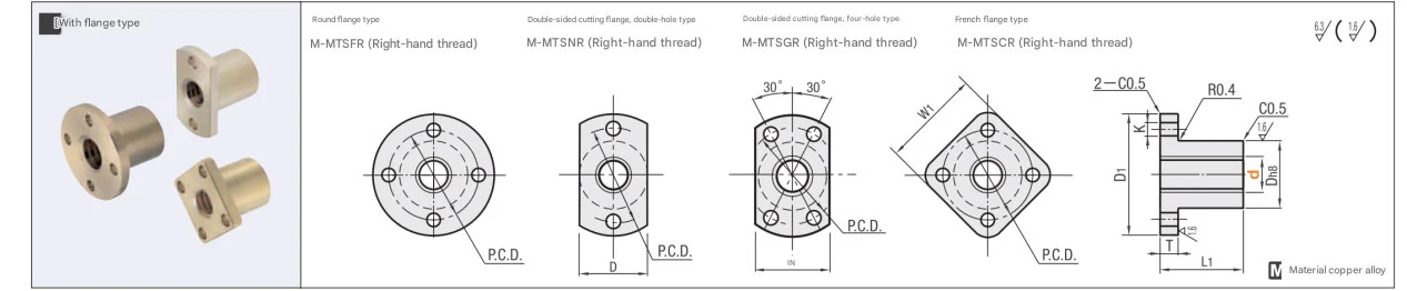 Steel Trapezoidal Screw Nut